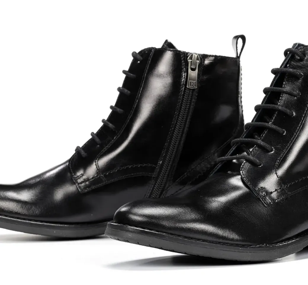 Sale Fluchos HARVARD D8343 Black Ankle Boot