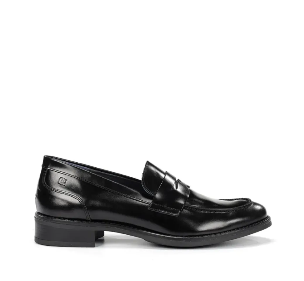 New Fluchos HARVARD D8710 Black Moccasin