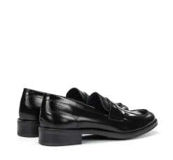 New Fluchos HARVARD D8710 Black Moccasin