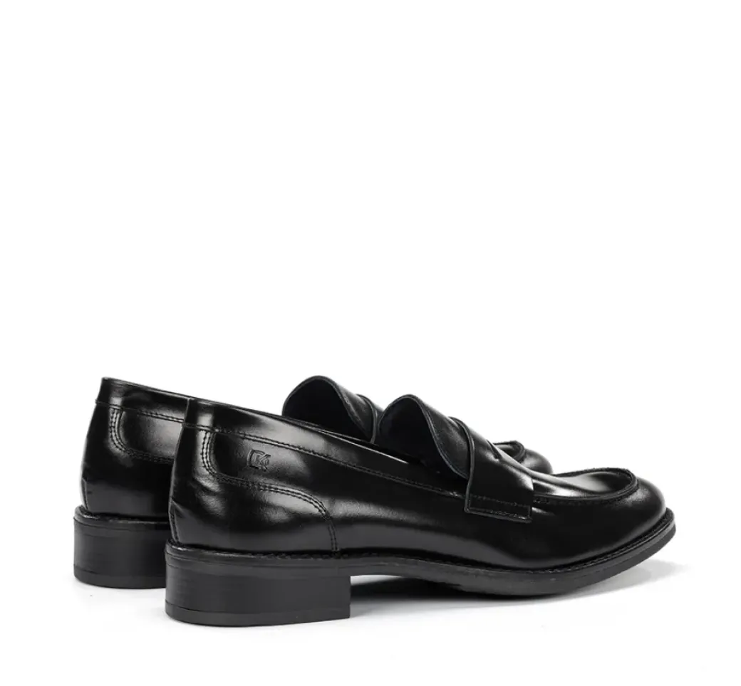 New Fluchos HARVARD D8710 Black Moccasin