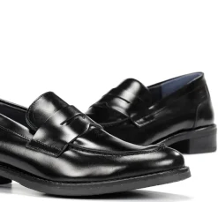 New Fluchos HARVARD D8710 Black Moccasin