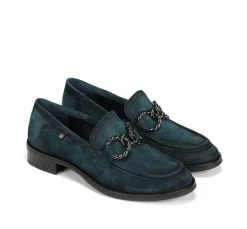 Discount Fluchos HARVARD D9117 Blue Moccasin