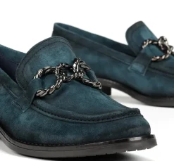 Discount Fluchos HARVARD D9117 Blue Moccasin
