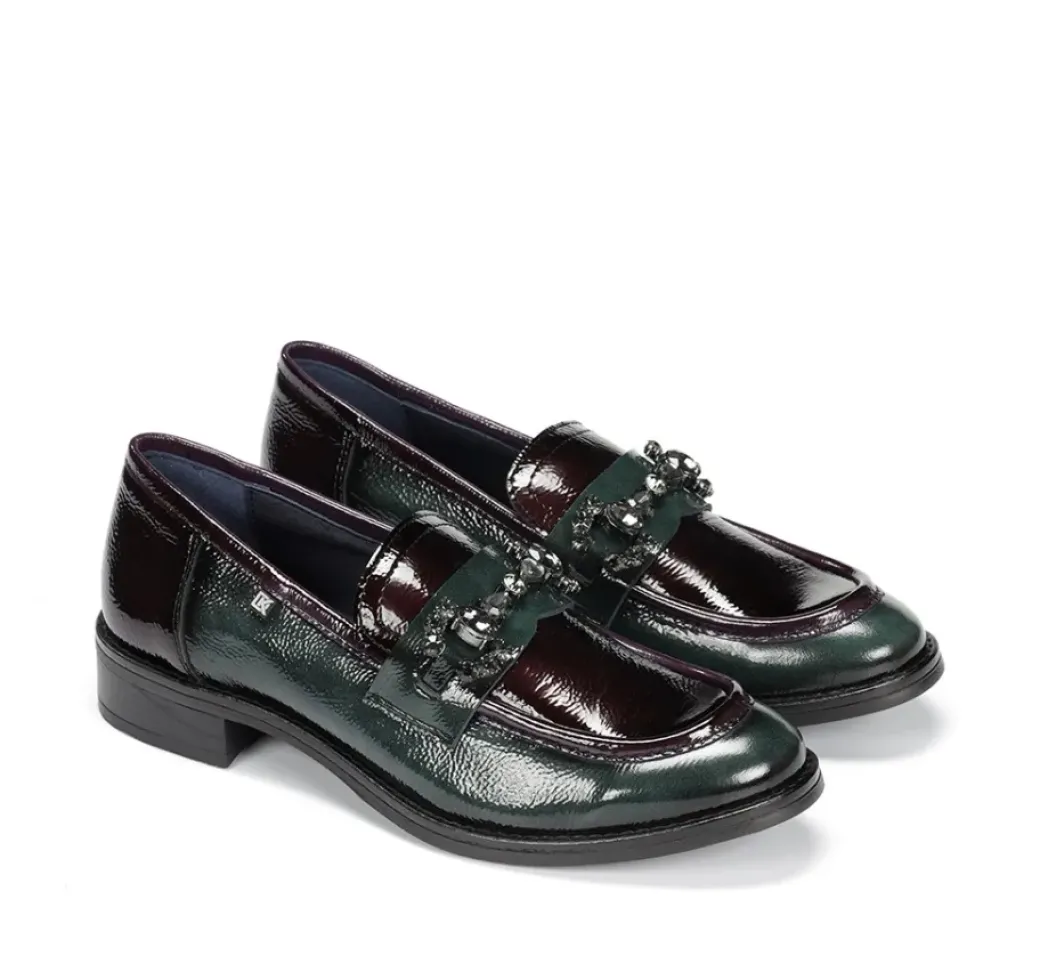 Cheap Fluchos HARVARD D9118 Green Moccasin