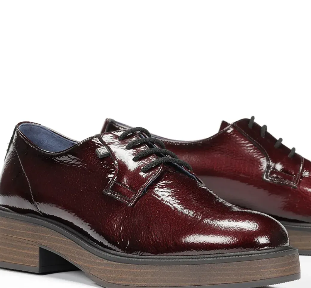 Discount Fluchos IDALY D9387 Burgundy Shoe
