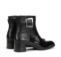 Sale Fluchos IKIA D9199 Black Ankle Boot