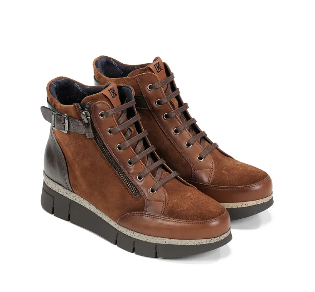 Flash Sale Fluchos INDIA D9329 Brown Ankle Boot