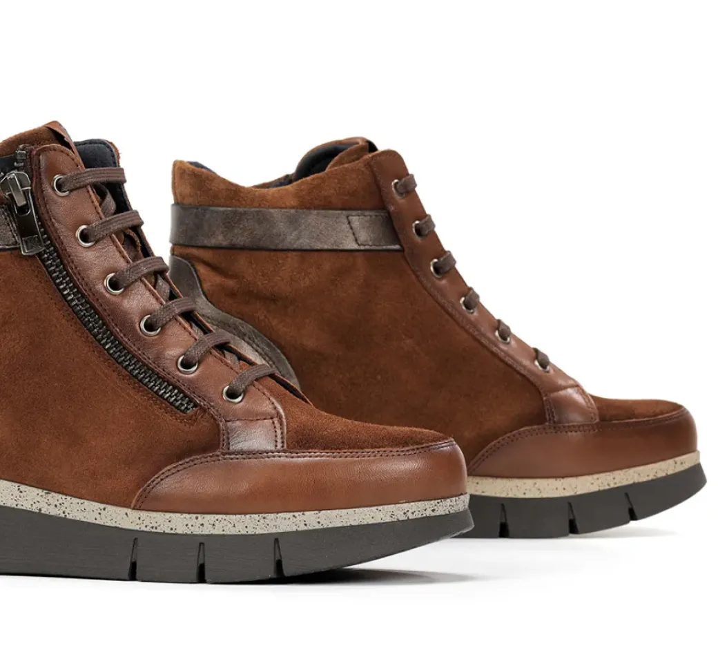 Flash Sale Fluchos INDIA D9329 Brown Ankle Boot