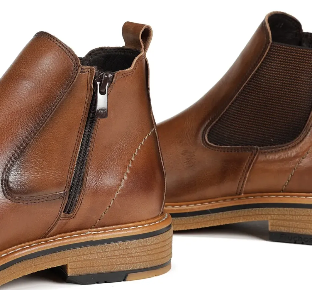 Best Sale Fluchos KASPER F1817 Brown Ankle Boot