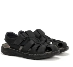 Cheap Fluchos KEOPS F1754 Black Sandal