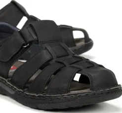 Cheap Fluchos KEOPS F1754 Black Sandal