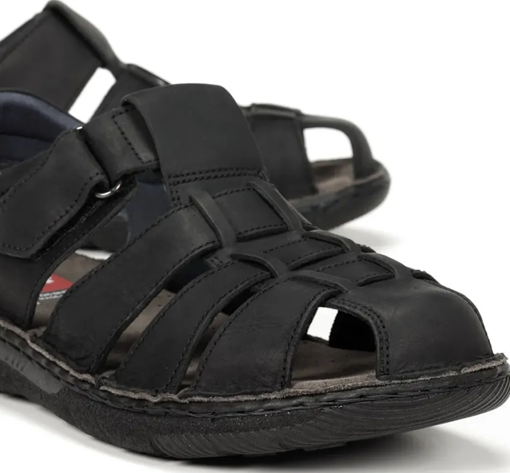 Cheap Fluchos KEOPS F1754 Black Sandal