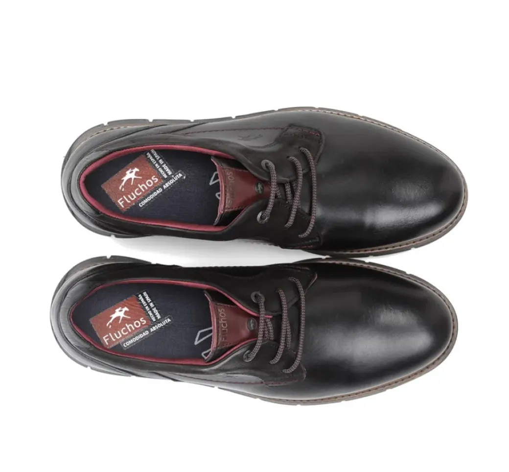 Clearance Fluchos KIRO F0979 Black Shoe