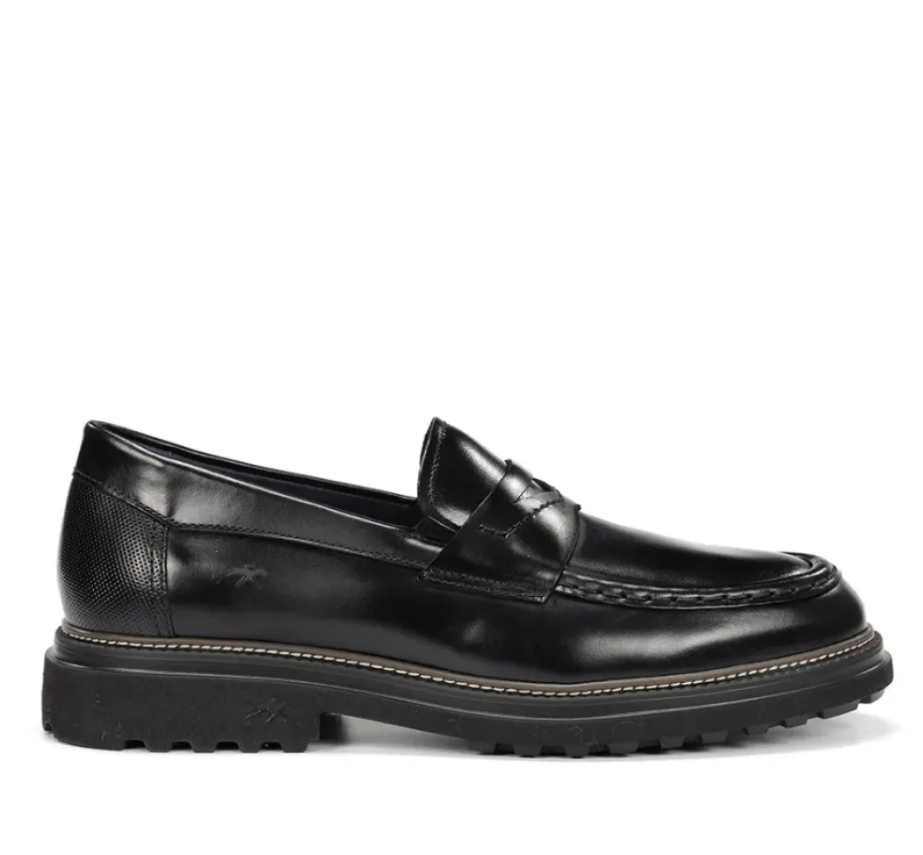 Sale Fluchos LINCON F2058 Black Moccasin