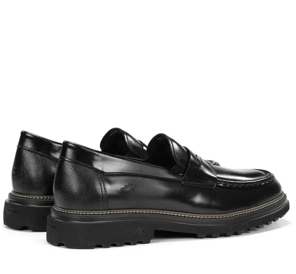 Sale Fluchos LINCON F2058 Black Moccasin