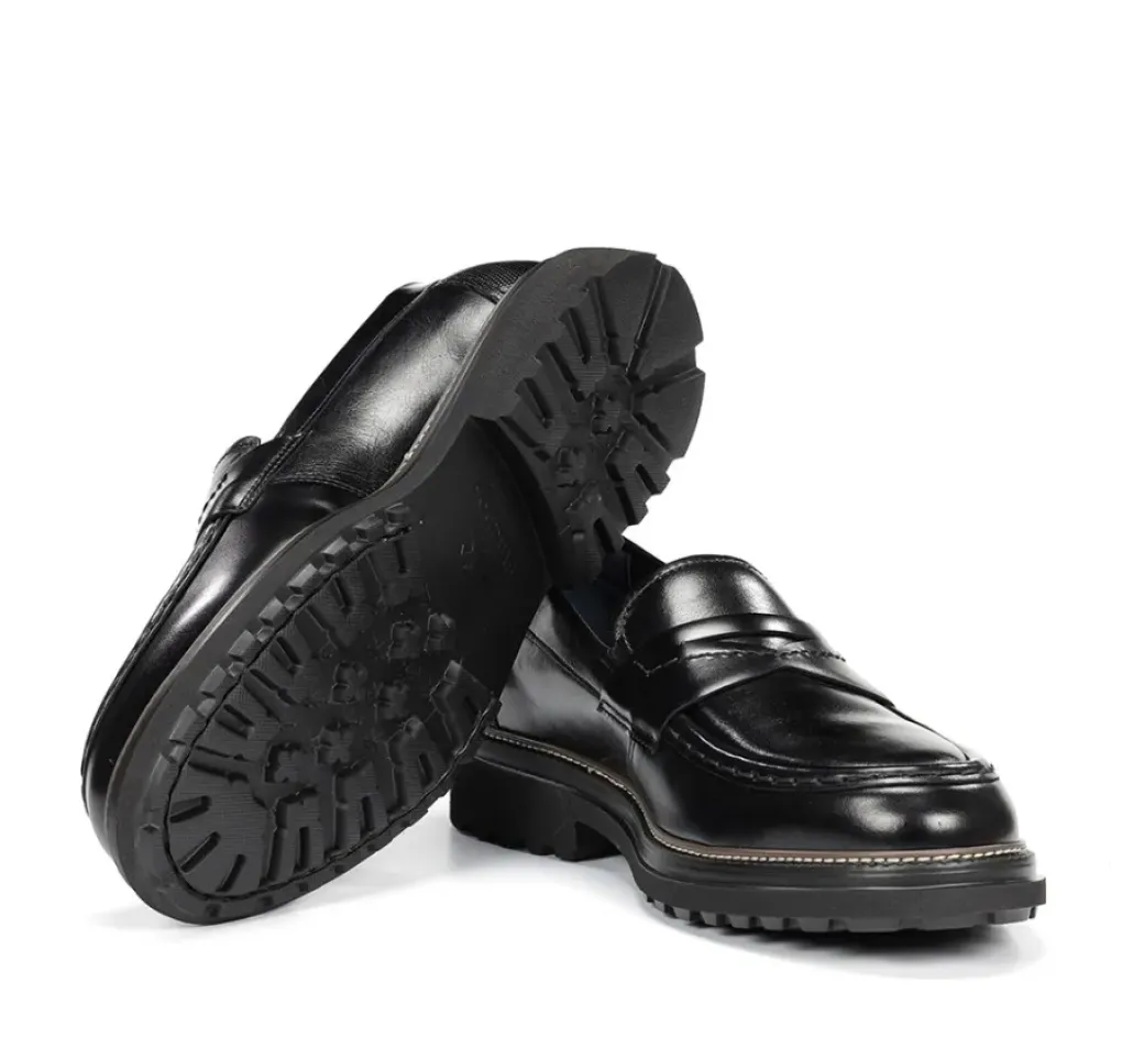 Sale Fluchos LINCON F2058 Black Moccasin
