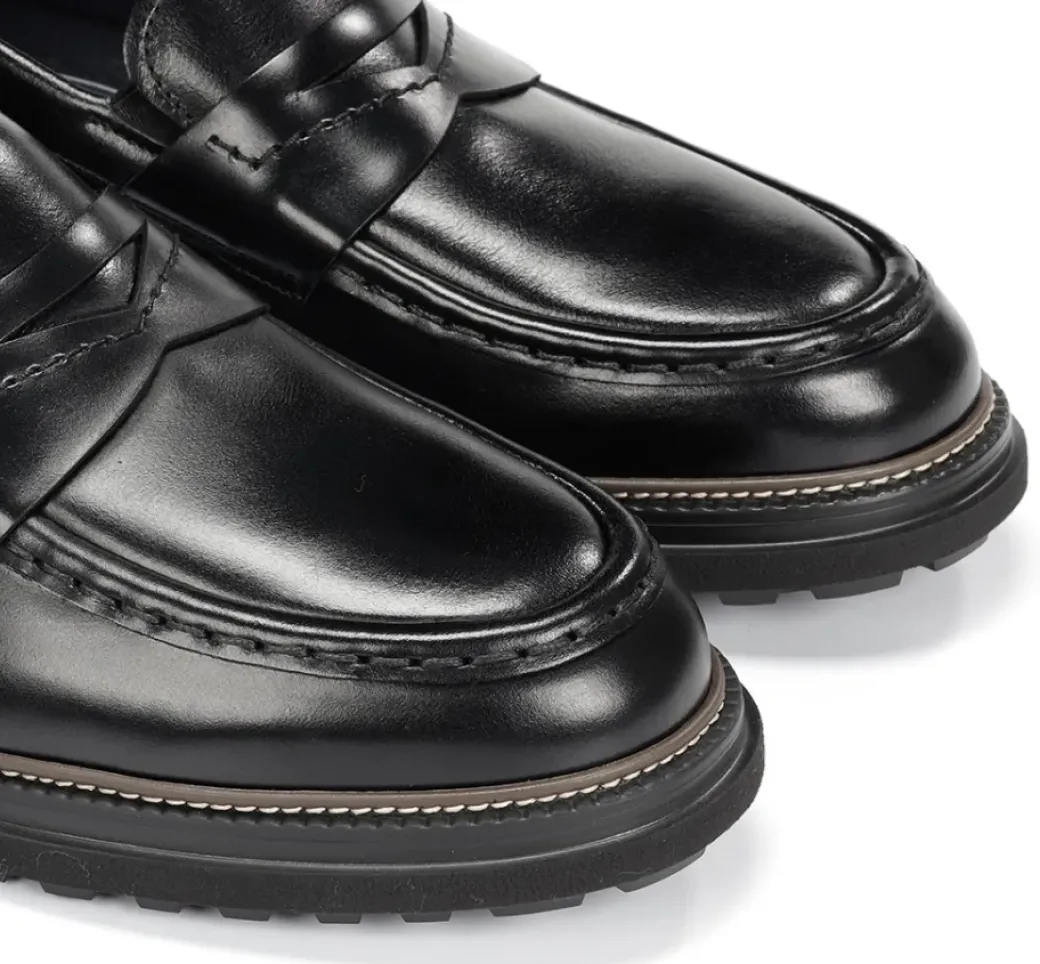 Sale Fluchos LINCON F2058 Black Moccasin