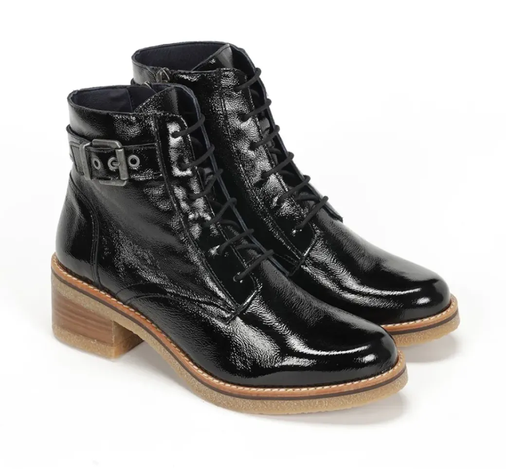 Store Fluchos LUCERO D8686 Black Ankle Boot