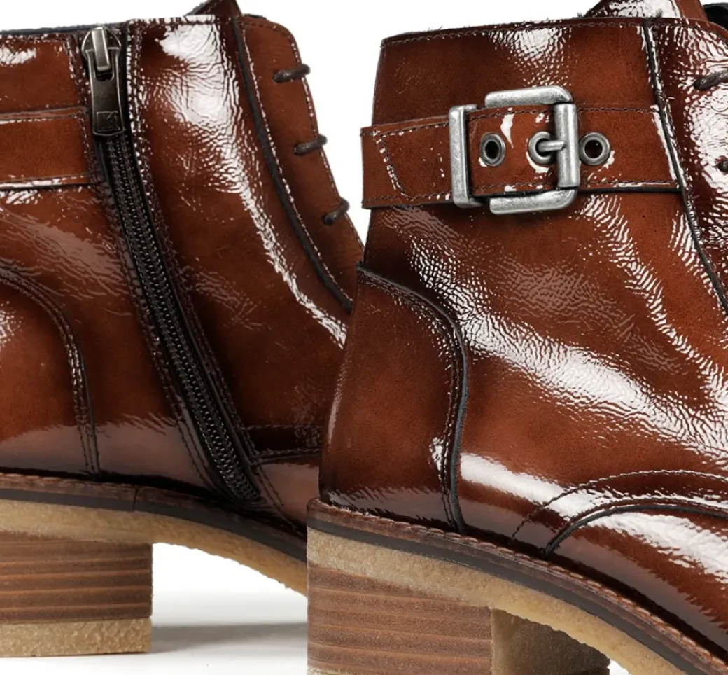 Hot Fluchos LUCERO D8686 Brown Ankle Boot