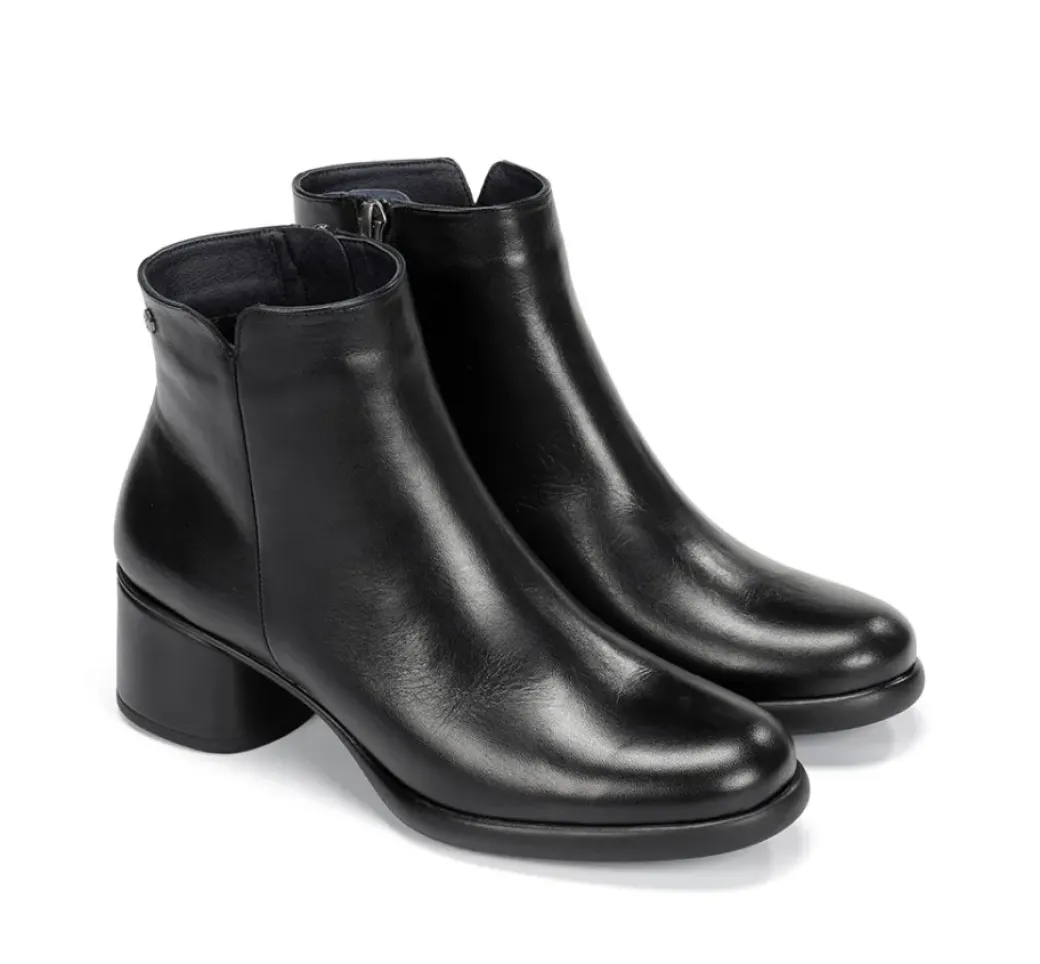 Best Sale Fluchos MACY D9372 Black Ankle Boot