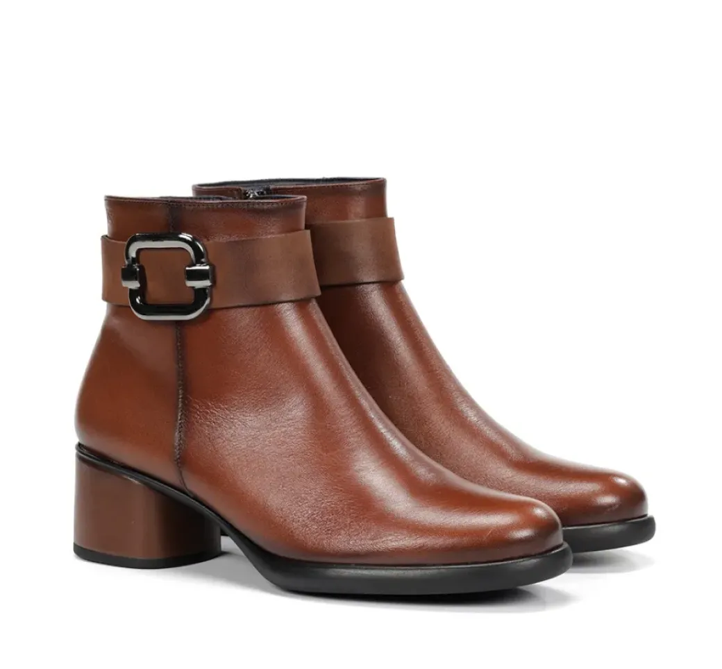 Best Sale Fluchos MACY D9369 Brown Ankle Boot
