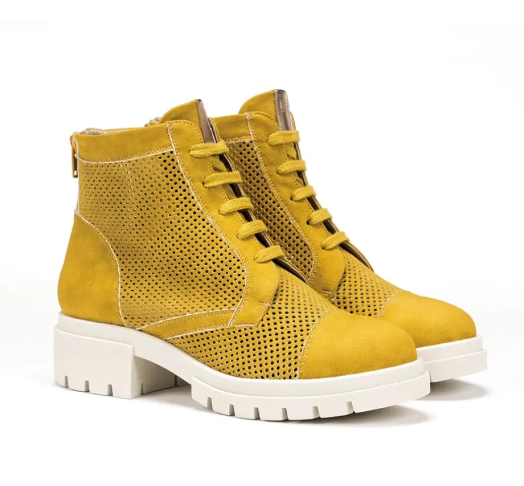 Cheap Fluchos NIDUS D8734 Yellow Ankle Boot