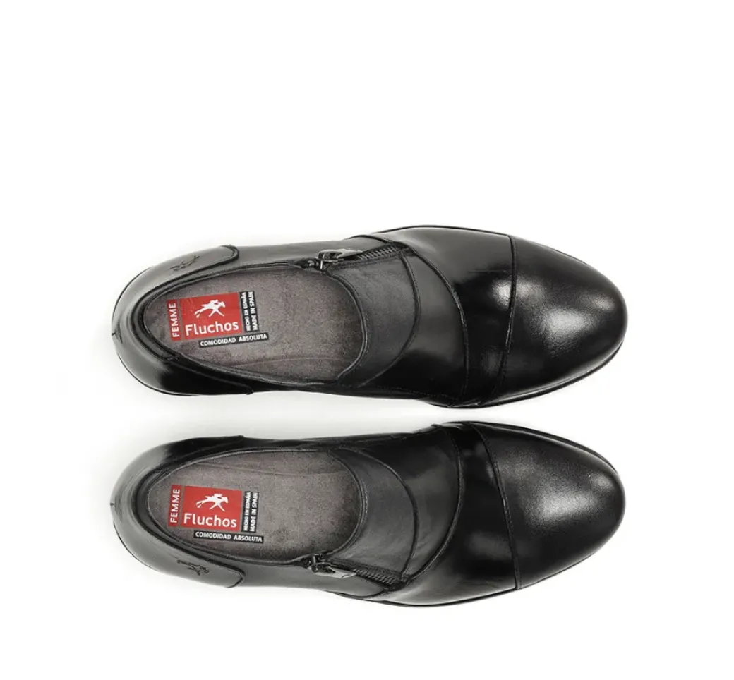 Fashion Fluchos NYDIA F1802 Black Slip On