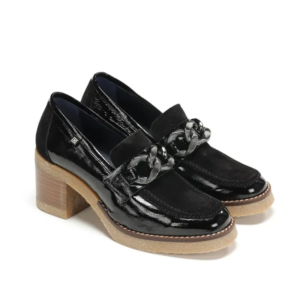 Hot Fluchos OPRAH D9193 Black Moccasin