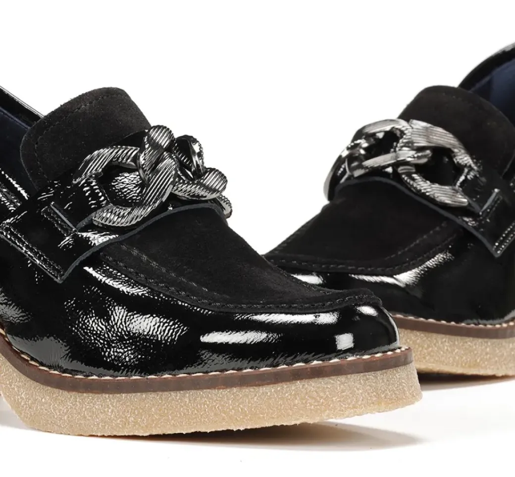 Hot Fluchos OPRAH D9193 Black Moccasin