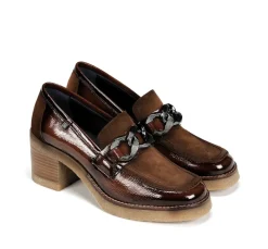 Sale Fluchos OPRAH D9193 Brown Moccasin