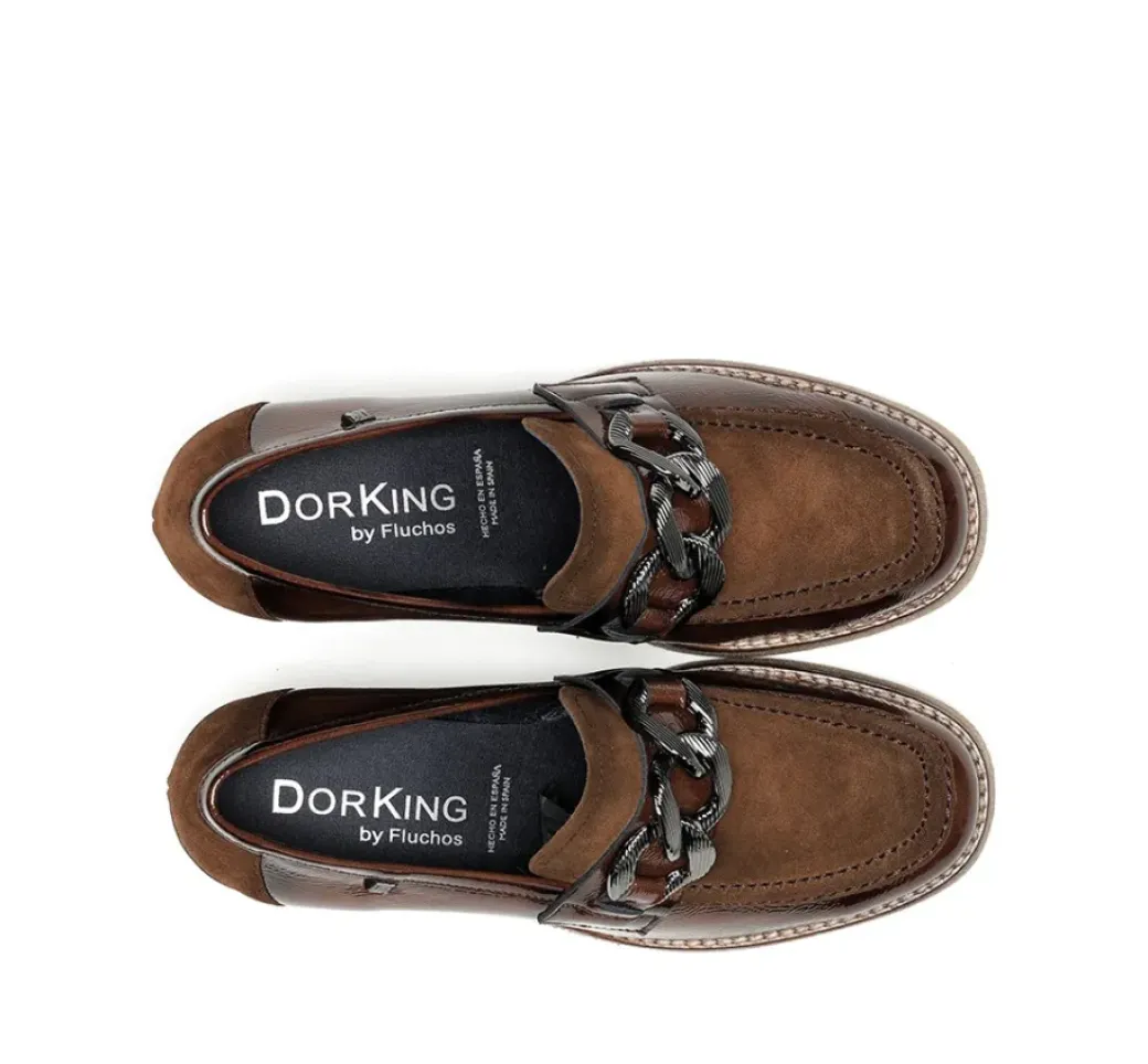 Sale Fluchos OPRAH D9193 Brown Moccasin