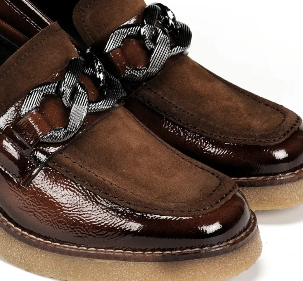 Sale Fluchos OPRAH D9193 Brown Moccasin