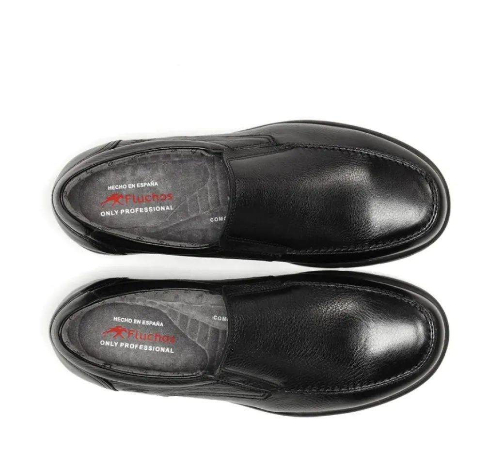 New Fluchos PROFESIONAL F1950 Black Slip On