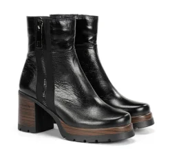 Cheap Fluchos SAFE D9413 Black Ankle Boot