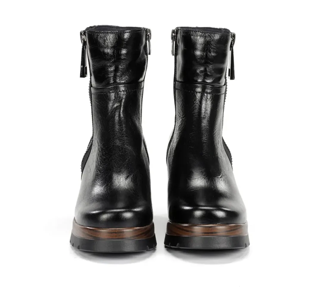 Cheap Fluchos SAFE D9413 Black Ankle Boot