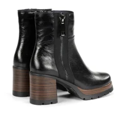 Cheap Fluchos SAFE D9413 Black Ankle Boot
