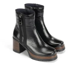 Cheap Fluchos SAFE D9413 Black Ankle Boot