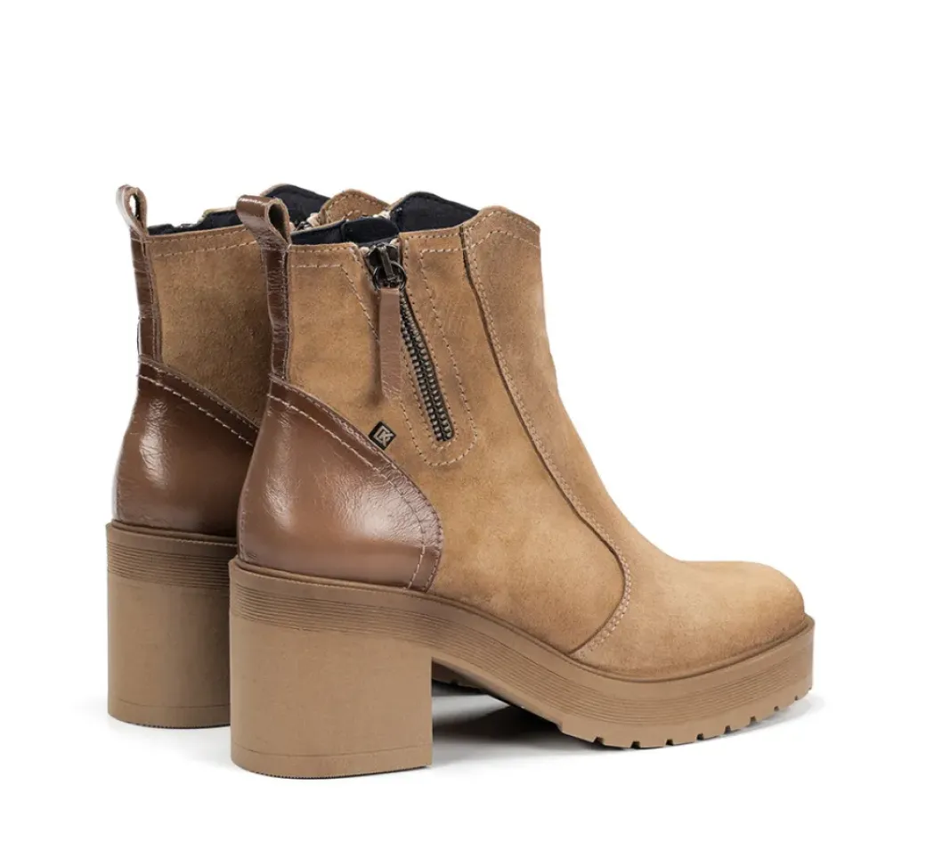 Cheap Fluchos SARAH D9353 Taupe Ankle Boot
