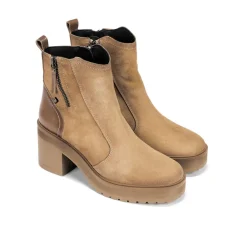 Cheap Fluchos SARAH D9353 Taupe Ankle Boot