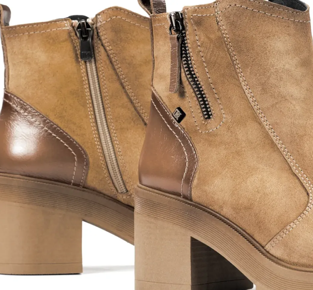 Cheap Fluchos SARAH D9353 Taupe Ankle Boot