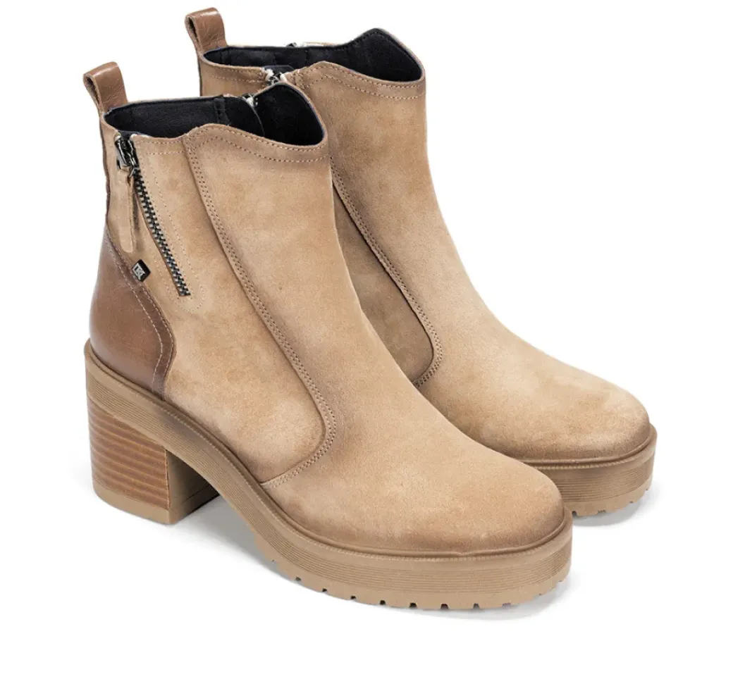Cheap Fluchos SARAH D9353 Taupe Ankle Boot