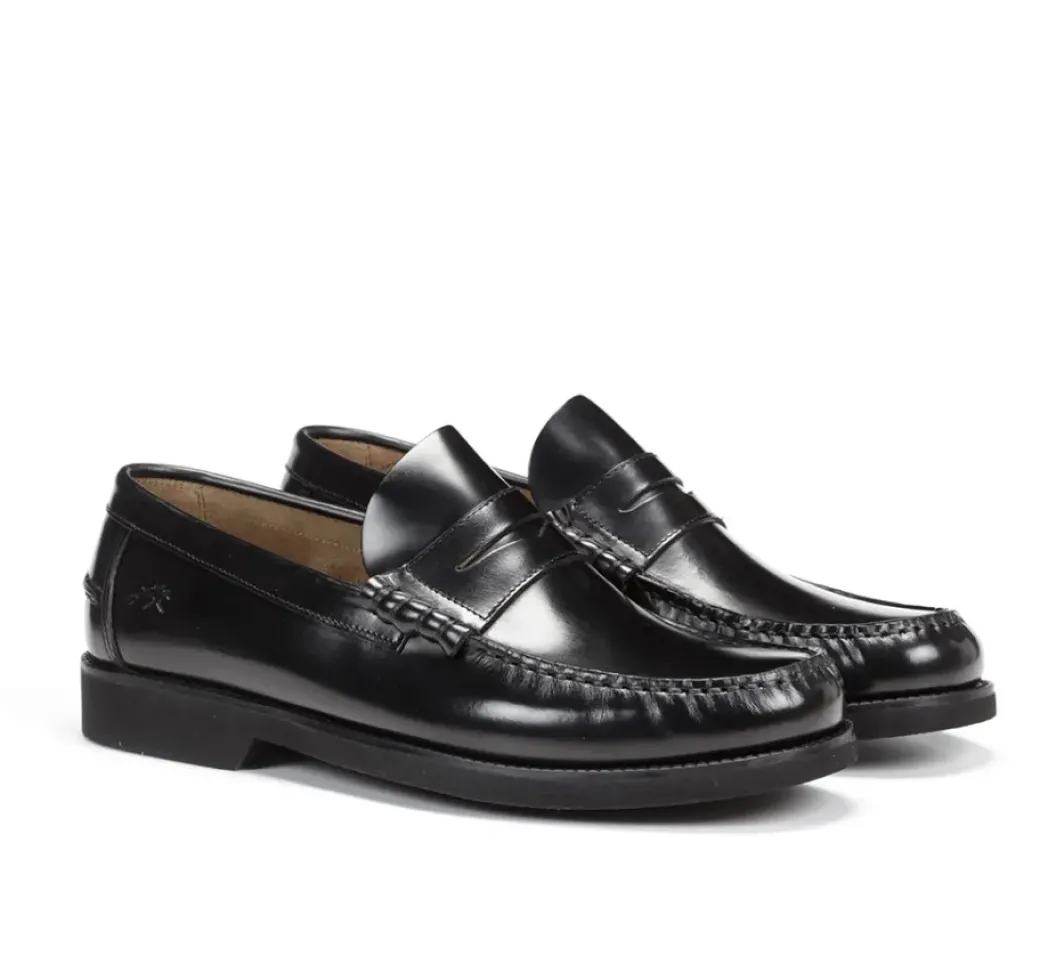 Store Fluchos STAMFORD F0047 Black Moccasin