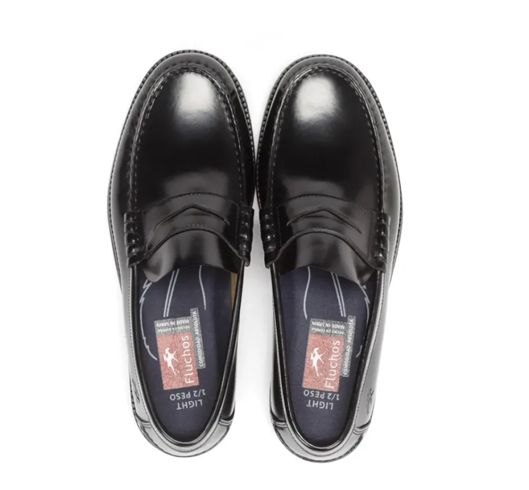 Store Fluchos STAMFORD F0047 Black Moccasin
