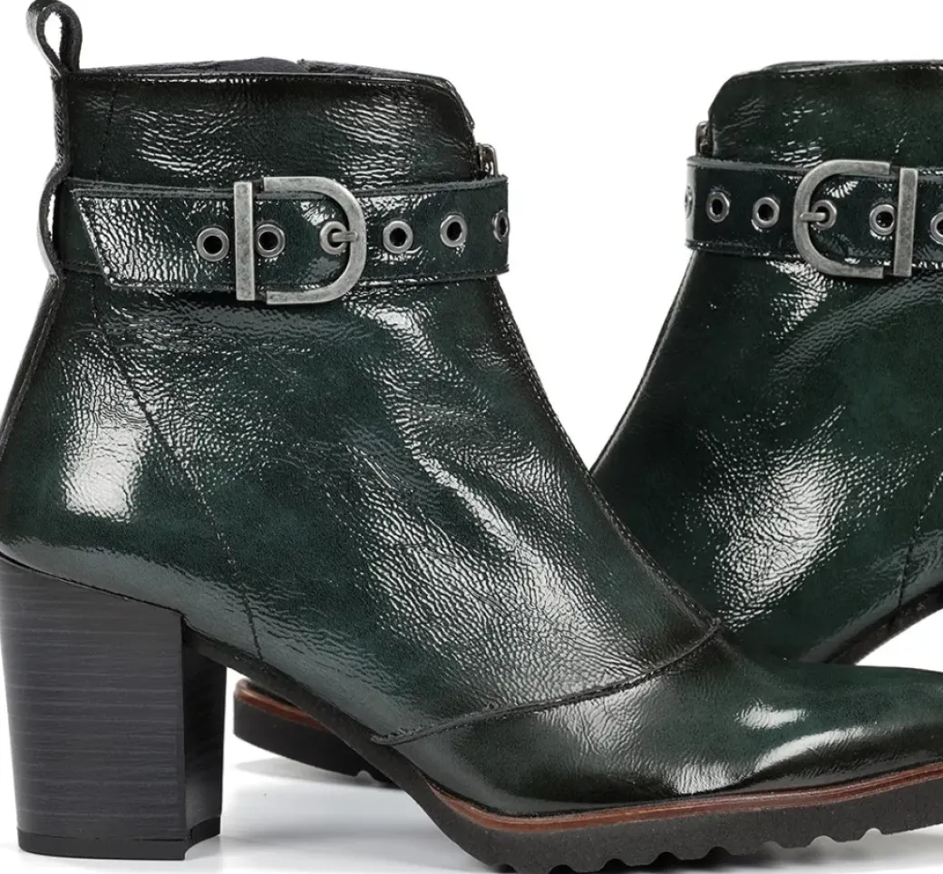 Sale Fluchos THAIS D8300 Green Ankle Boot