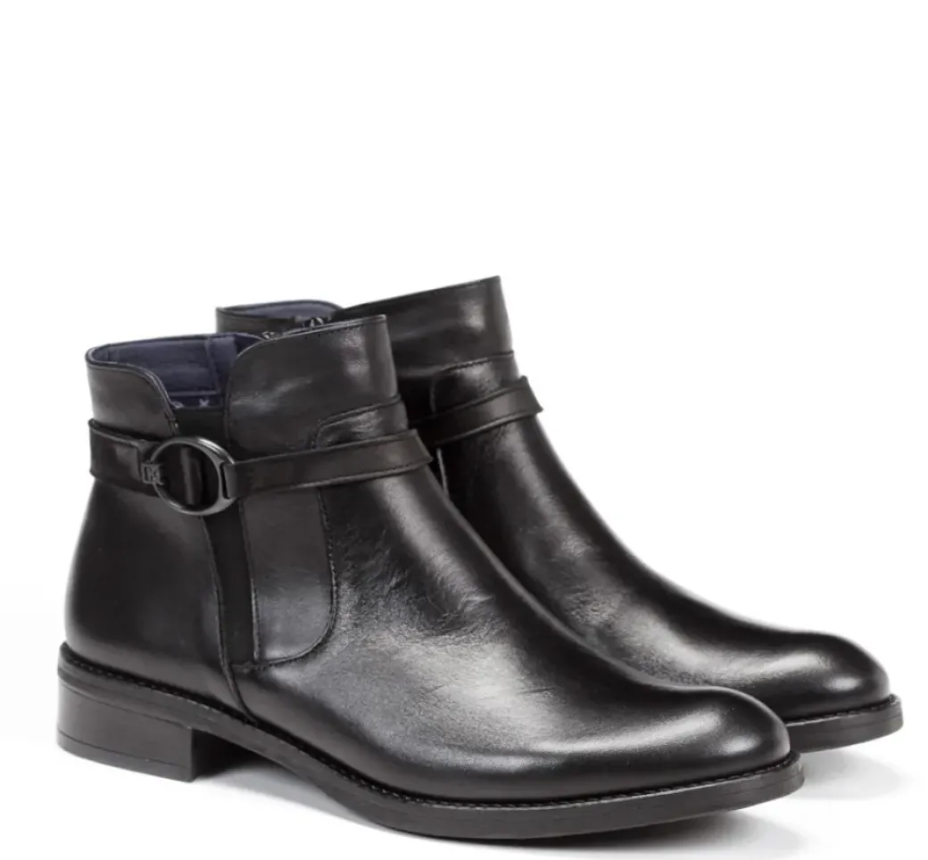 Sale Fluchos TIERRA D8003 Black Ankle Boot