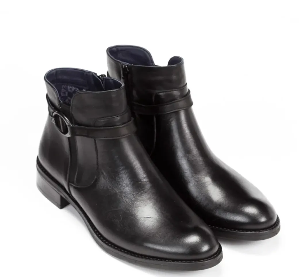 Sale Fluchos TIERRA D8003 Black Ankle Boot