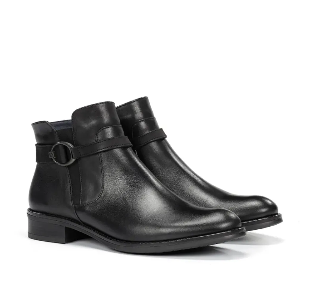 Sale Fluchos TIERRA D8003 Black Ankle Boot