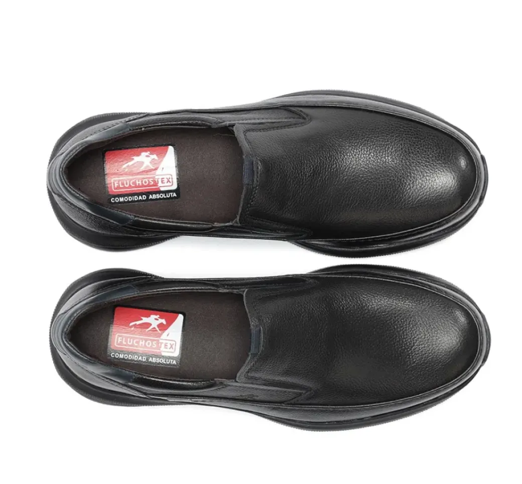 New Fluchos TRITON F2064 Black Slip On