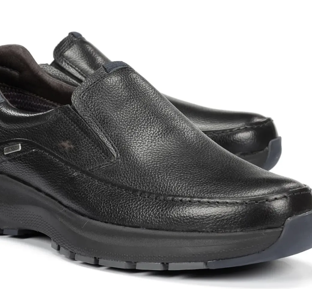 New Fluchos TRITON F2064 Black Slip On