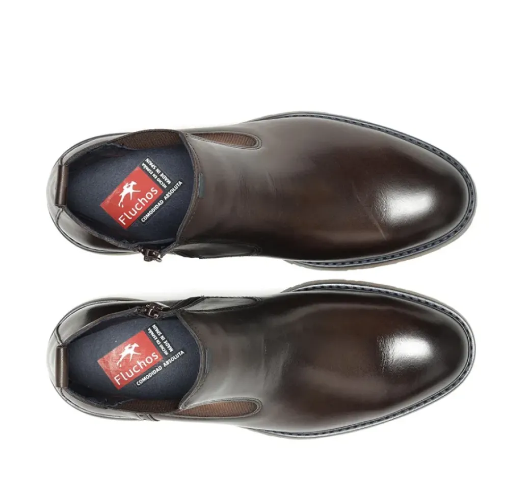 Outlet Fluchos ULRICH F1873 Brown Ankle Boot